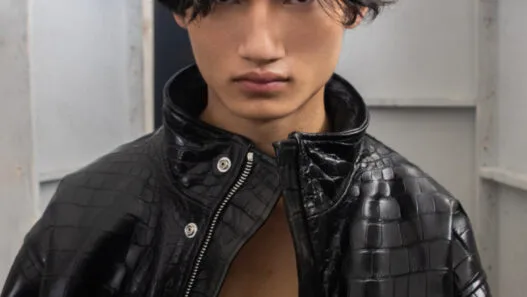 Backstage at the PAZ Spring/Summer 2027 presentation during Paris Fashion Week.