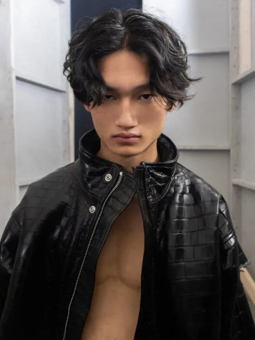 Backstage at the PAZ Spring/Summer 2027 presentation during Paris Fashion Week.