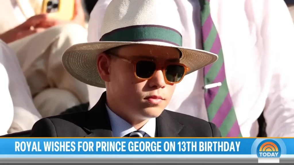 Prince George in his official portrait celebrating his 13th birthday