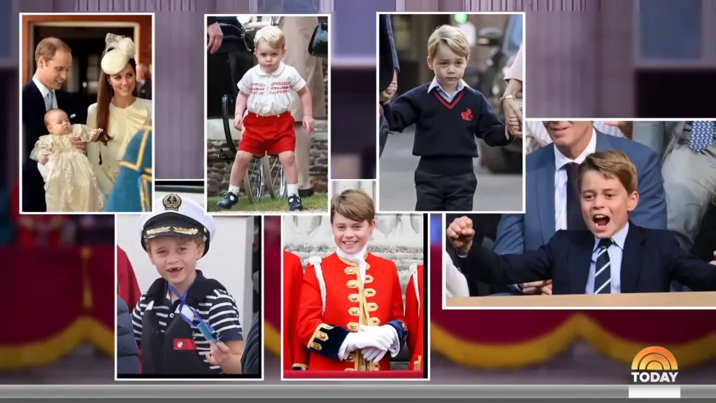 A scene from TODAY’s report marking Prince George’s 13th birthday