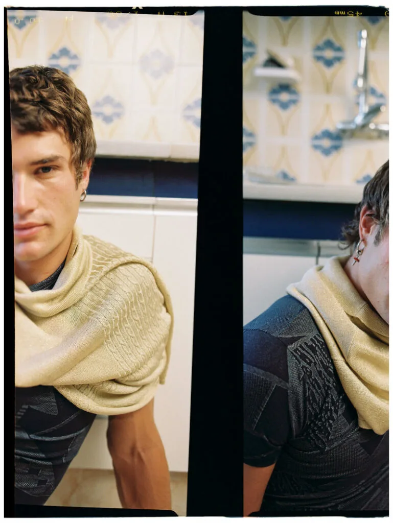 Nemanja Ninkovic posing outdoors in the Herencia editorial