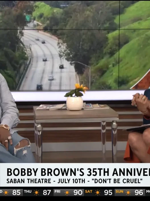 Bobby Brown appears on CBS LA to talk his Saban Theatre concert and the 35th anniversary of Don’t Be Cruel.