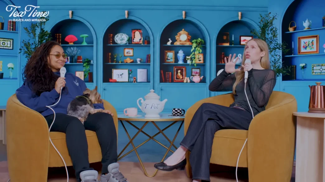 Raven and Miranda appear together in a Tea Time video still for Things Aren’t Always What They Seem.