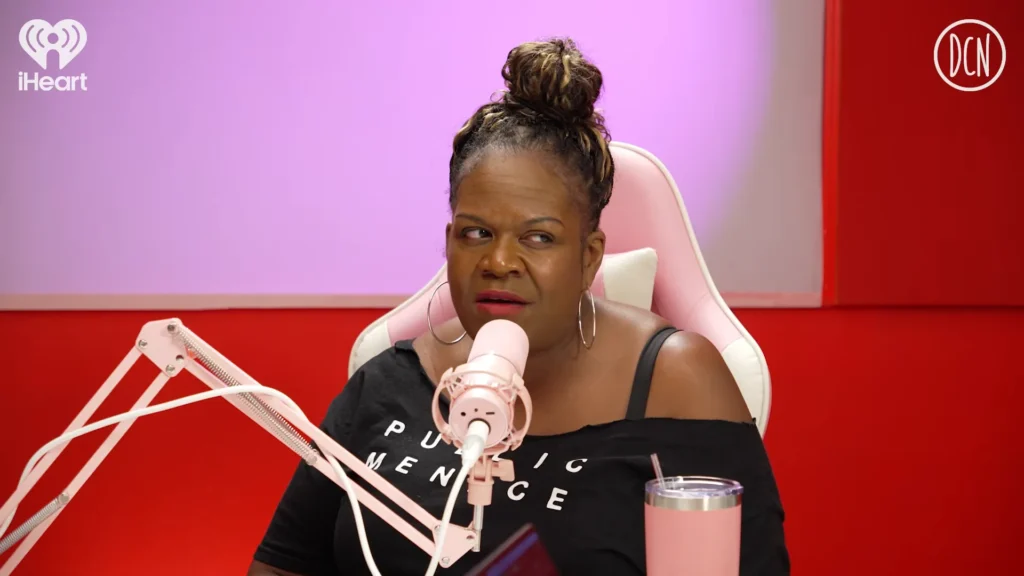 Tyree Rush speaks with Yamaneika Saunders during the listener advice segment