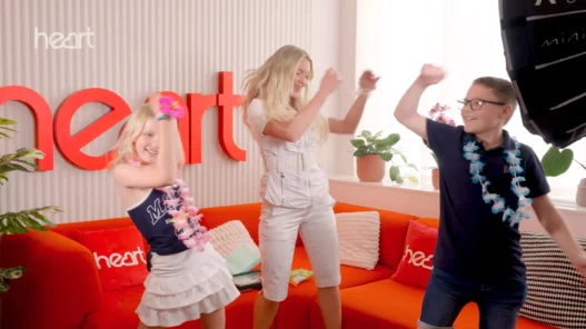 Zara Larsson smiles during her Showbiz Kidz British snacks interview with Cece and Finley.