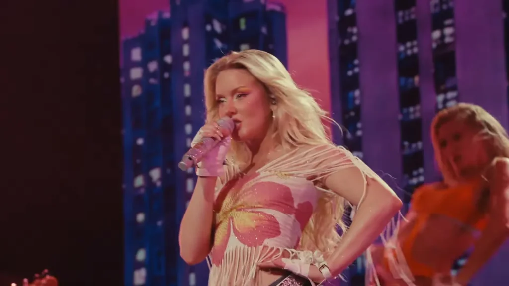 Zara Larsson dancing during her live set at Montreux Jazz Festival 2026