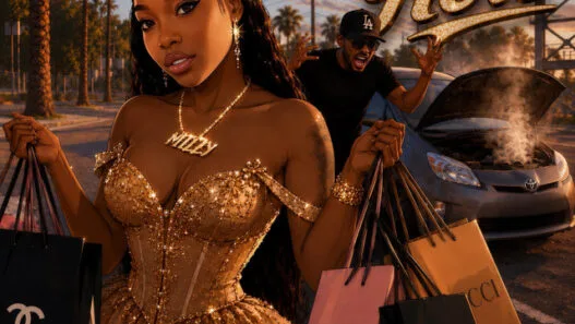KaMillion and C-Loc featured on the illustrated cover artwork for their single “In Here”