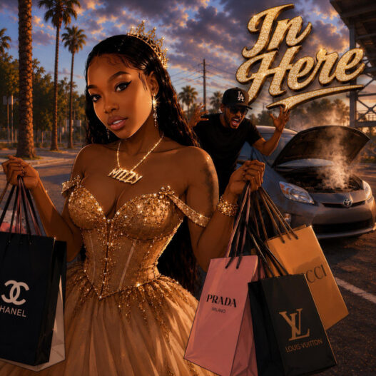 KaMillion and C-Loc featured on the illustrated cover artwork for their single “In Here”