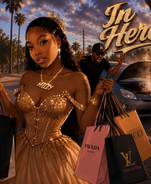 KaMillion and C-Loc featured on the illustrated cover artwork for their single “In Here”