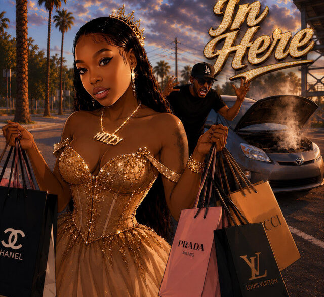 KaMillion and C-Loc featured on the illustrated cover artwork for their single “In Here”