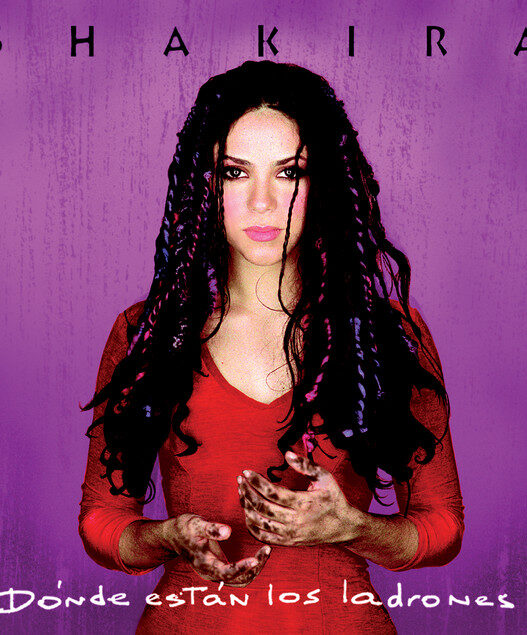 Shakira’s “Ojos Así” single artwork marking the song’s 27th anniversary