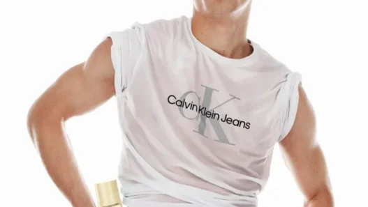 Valentin Humbroich fronts Calvin Klein’s Satin Cream Hair and Body Perfume Mist campaign.