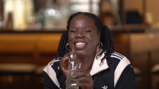 Leslie Jones speaks during her interview with Kate Snow on The Drink