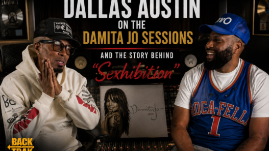 Dallas Austin discusses Janet Jackson’s Damita Jo recording sessions and the story behind “Sexhibition” during a studio interview.