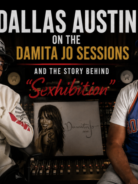 Dallas Austin discusses Janet Jackson’s Damita Jo recording sessions and the story behind “Sexhibition” during a studio interview.