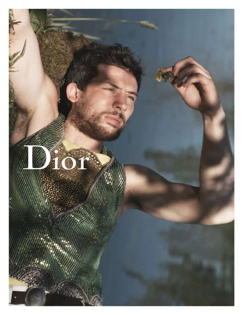 Josh O’Connor models a Dior Men Winter 2026–2027 look in the French countryside