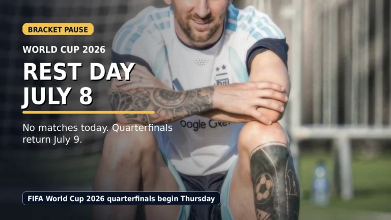 No World Cup Matches Today? July 8 Rest Day Explained