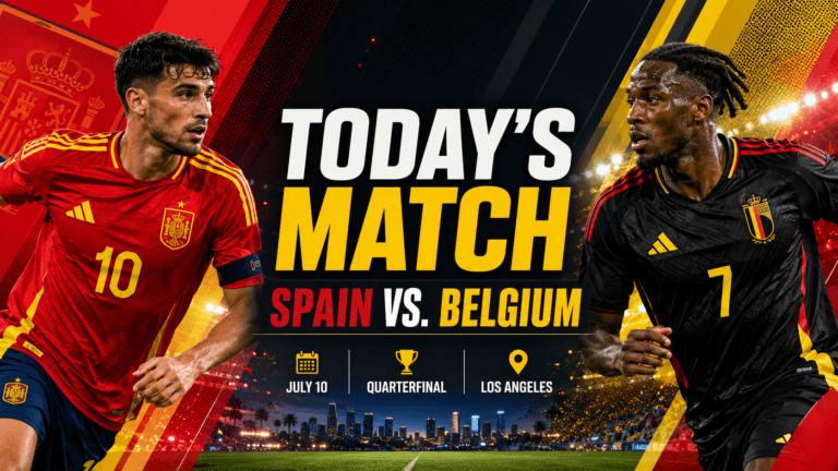 Spain vs. Belgium Takes Over The July 10 World Cup Schedule