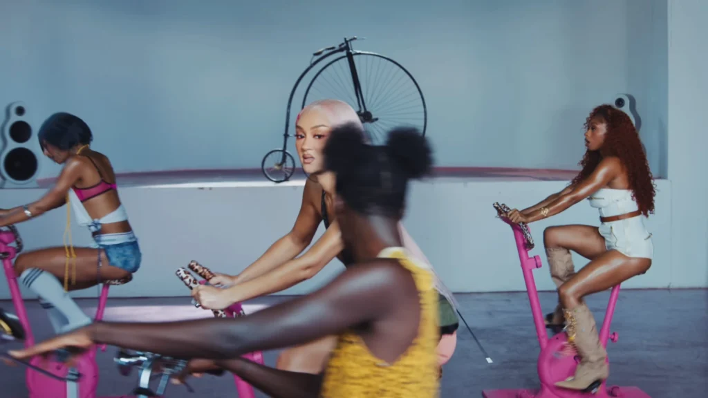 A polished visual moment from FLO’s Remedied video