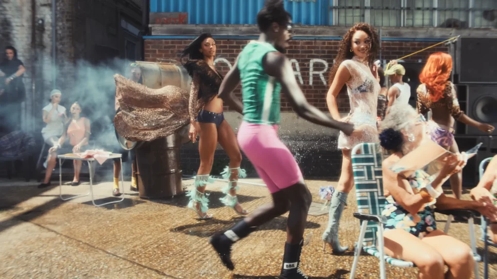 A performance shot of FLO from the Remedied official video