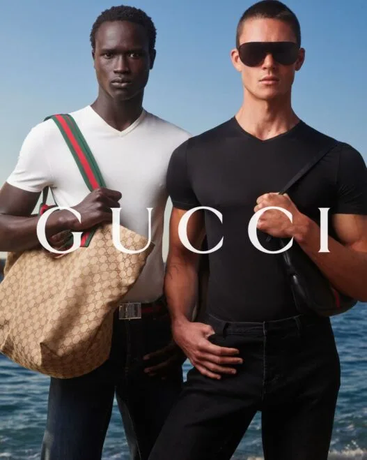 Ibrahima Kane and Samuel Watson front Gucci’s Monte Carlo campaign photographed by Mark Seliger.