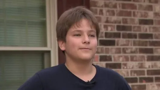 A Texas teenager’s home is shown after lightning sent electrical current through the house while he used his computer.