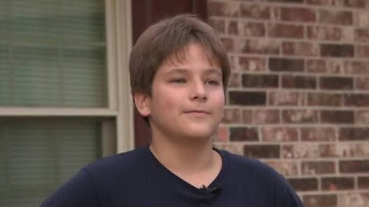 A Texas teenager’s home is shown after lightning sent electrical current through the house while he used his computer.