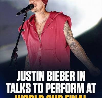 Justin Bieber could reportedly join the 2026 FIFA World Cup Final Halftime Show