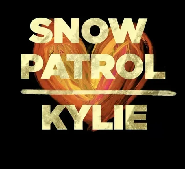 Snow Patrol and Kylie Minogue These Alarms lyric video artwork