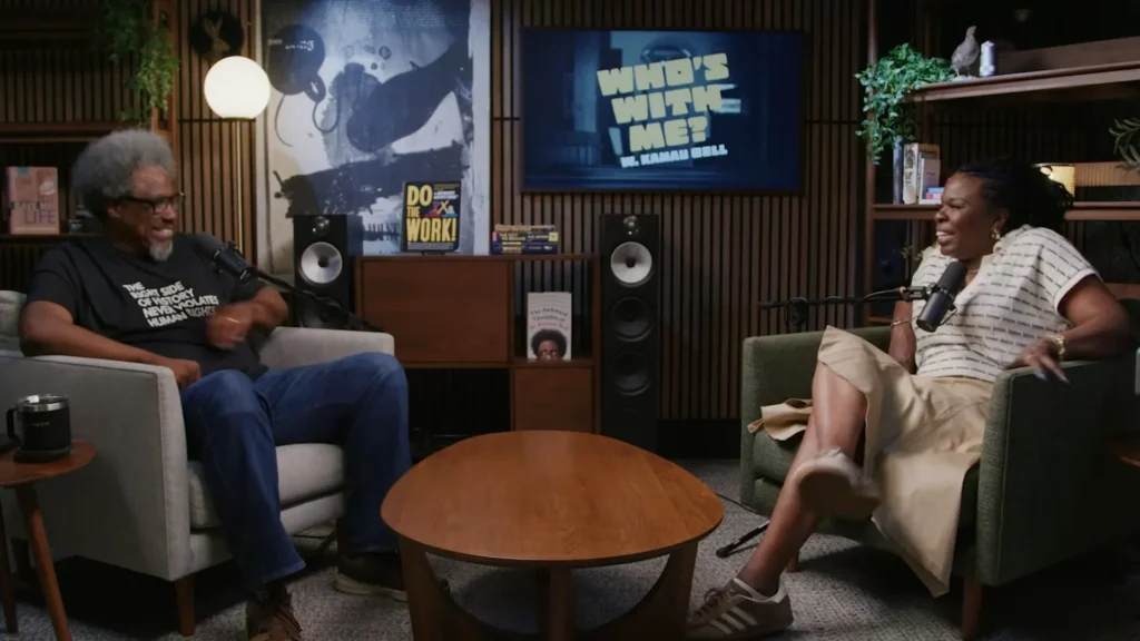 Leslie Jones and W. Kamau Bell during their Who’s With Me podcast conversation
