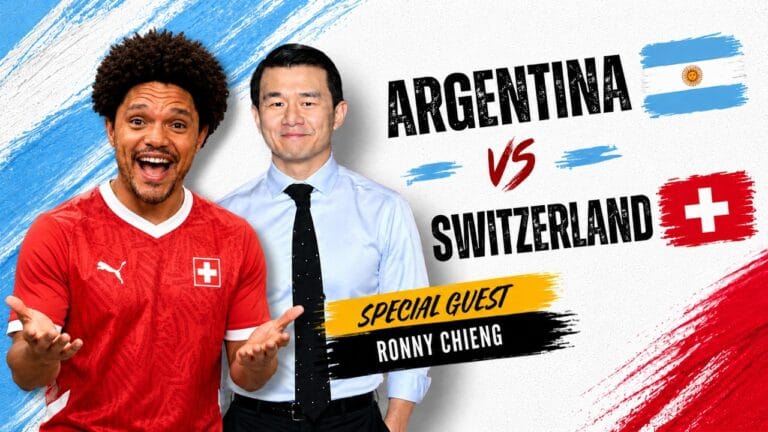 Breaking Sports: Ronny Chieng Attends Trevor Noah’s World Cup Watch Party Live! (ARGENTINA vs. SWITZERLAND)