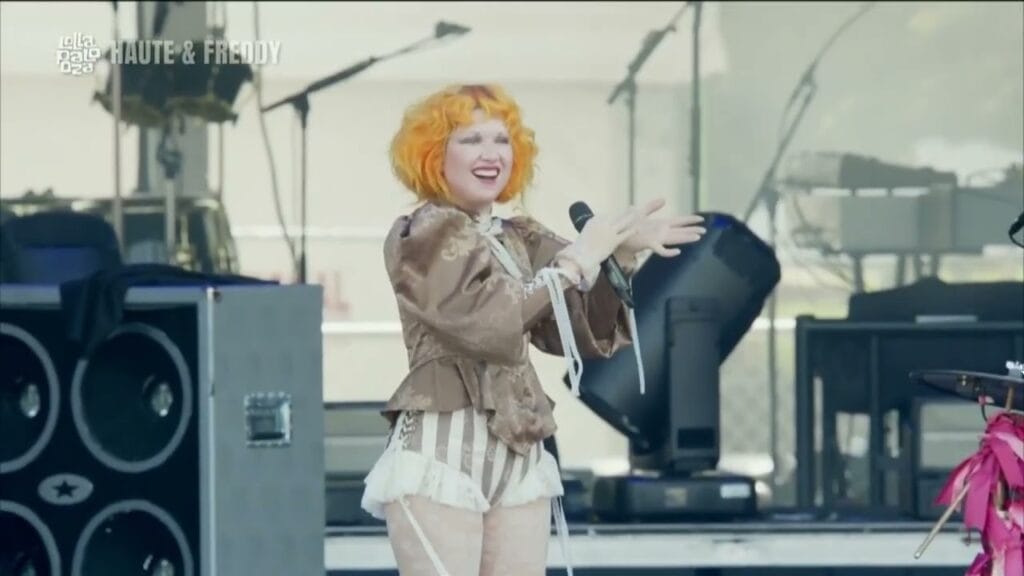 Haute and Freddy performing their debut Lollapalooza set at Grant Park in Chicago