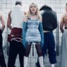 Madonna surrounded by the eclectic cast filming the Danceteria sequence for Confessions II: The Film