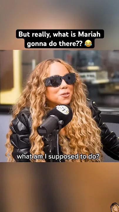 Mariah Carey laughing during her HOT 97 interview with Nessa about visiting a strip club