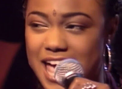 Tatyana Ali performing Daydreamin’ on Top of the Pops in November 1998