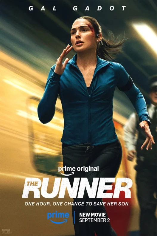 Gal Gadot running through London in Prime Video thriller The Runner