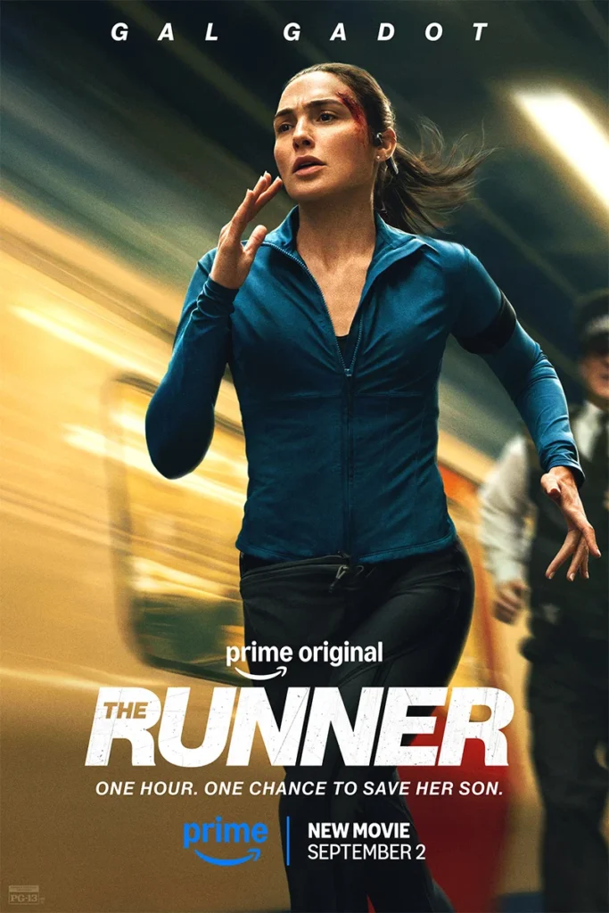 Gal Gadot running through London in Prime Video thriller The Runner