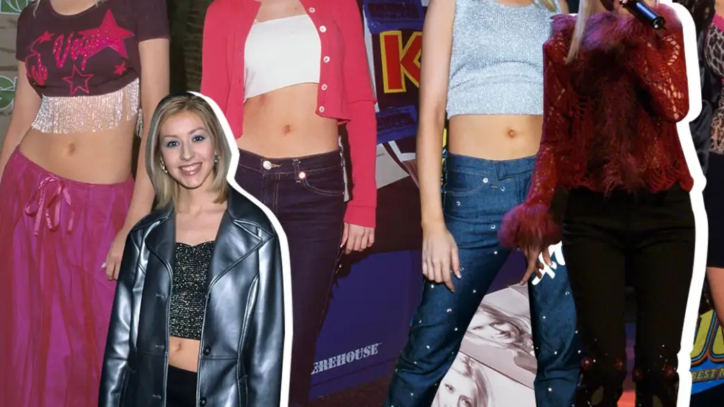 Christina Aguilera in promotional imagery from her 1999 self-titled debut album era