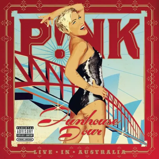 P!NK Funhouse Tour Live in Australia concert release artwork