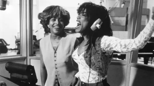 Angela Bassett and Tina Turner together during the making of What’s Love Got to Do With It