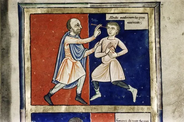 Historical medical imagery accompanying a feature on obsolete medical practices