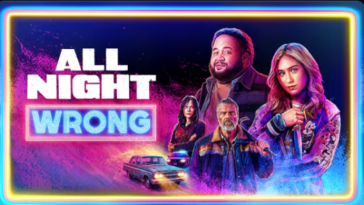 Promotional image for All Night Wrong starring Zach Cherry and Maria Bakalova