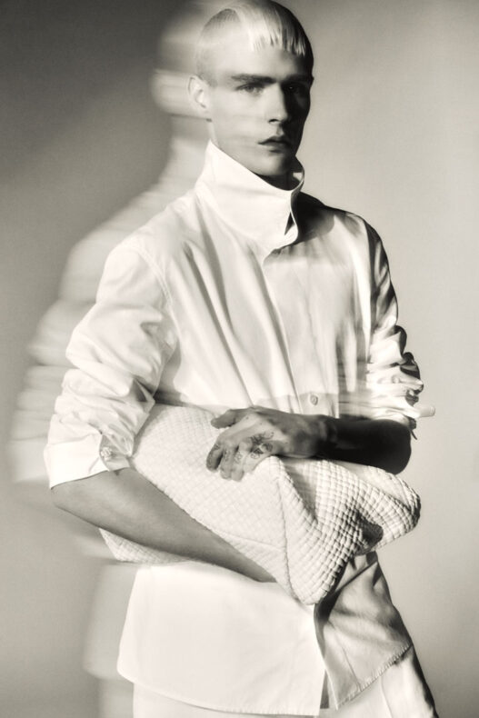 Paolo Grebic in the Style Magazine Italy editorial photographed by Marcello Junior Dino