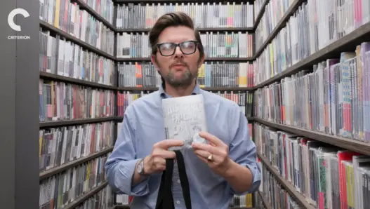 Adam Scott during his Criterion Closet Picks episode