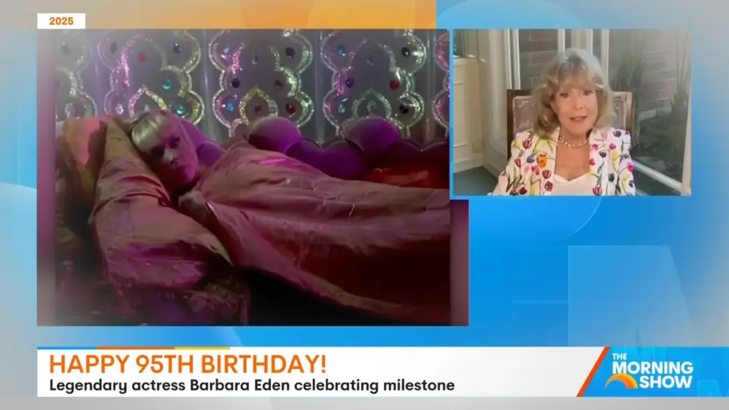 Barbara Eden celebrated on The Morning Show for her 95th birthday