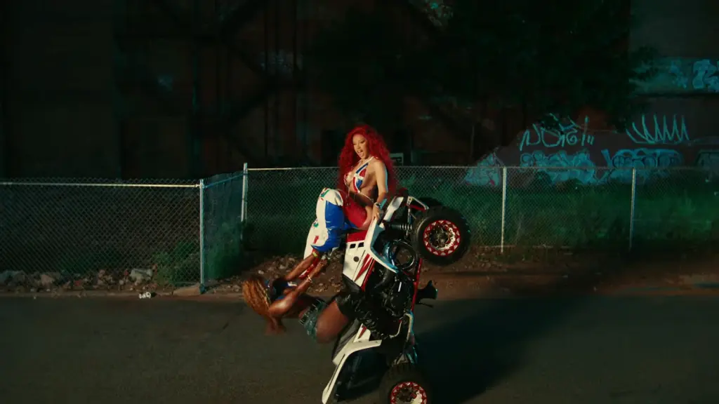 Scene from the official video for Cardi B's AH HA