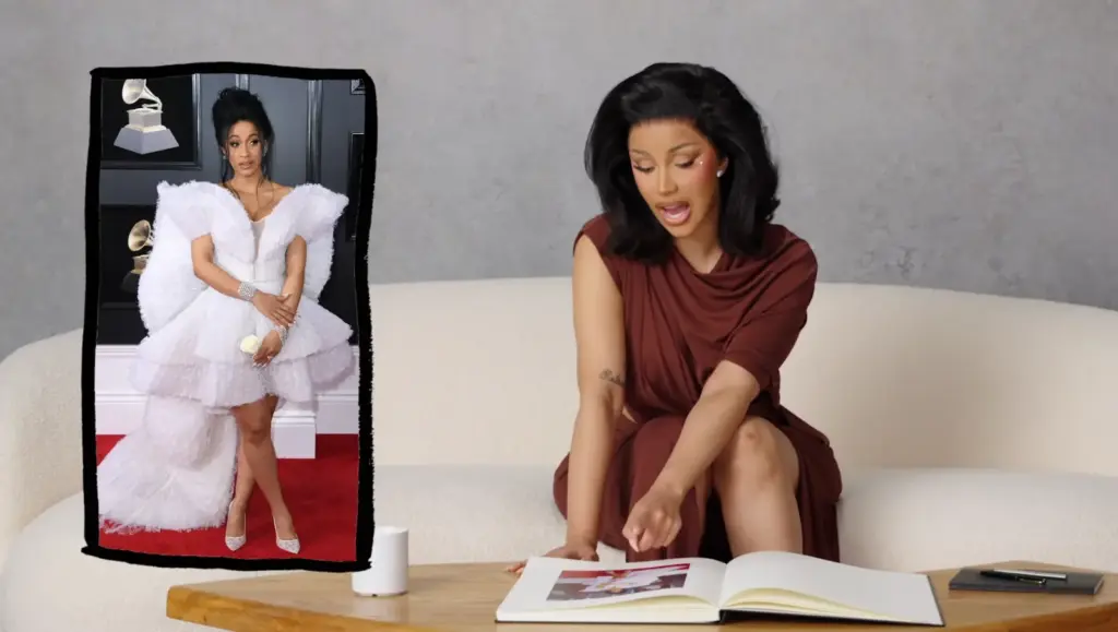 Cardi B fashion moment featured in Vogue's Life in Looks
