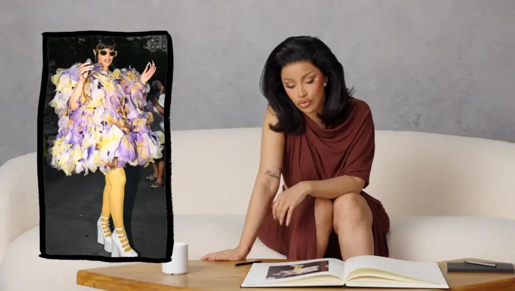 Cardi B fashion moment featured in Vogue's Life in Looks
