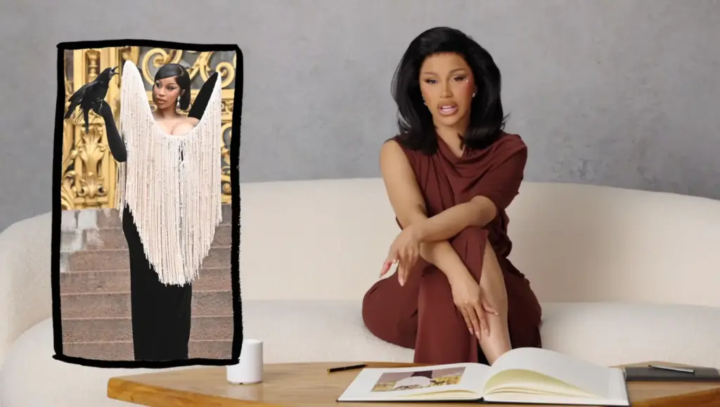 Cardi B fashion moment featured in Vogue's Life in Looks