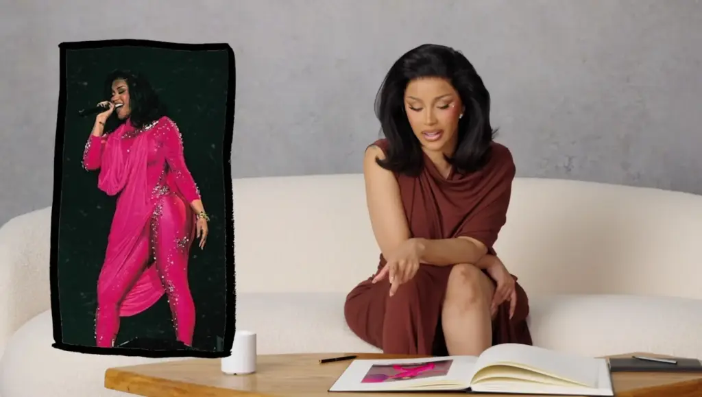 Cardi B fashion moment featured in Vogue's Life in Looks